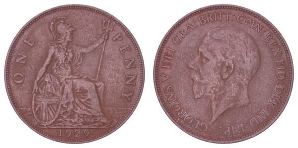 GREAT BRITAIN 1 penny 1929 VF