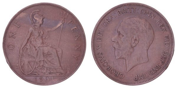 GREAT BRITAIN 1 penny 1931 VF