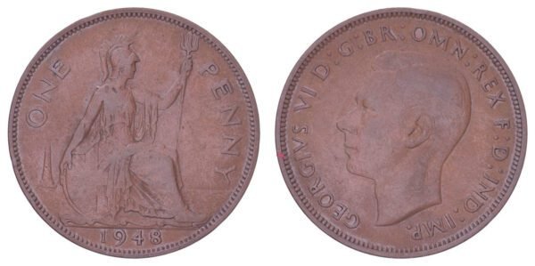 GREAT BRITAIN 1 penny 1948 VF