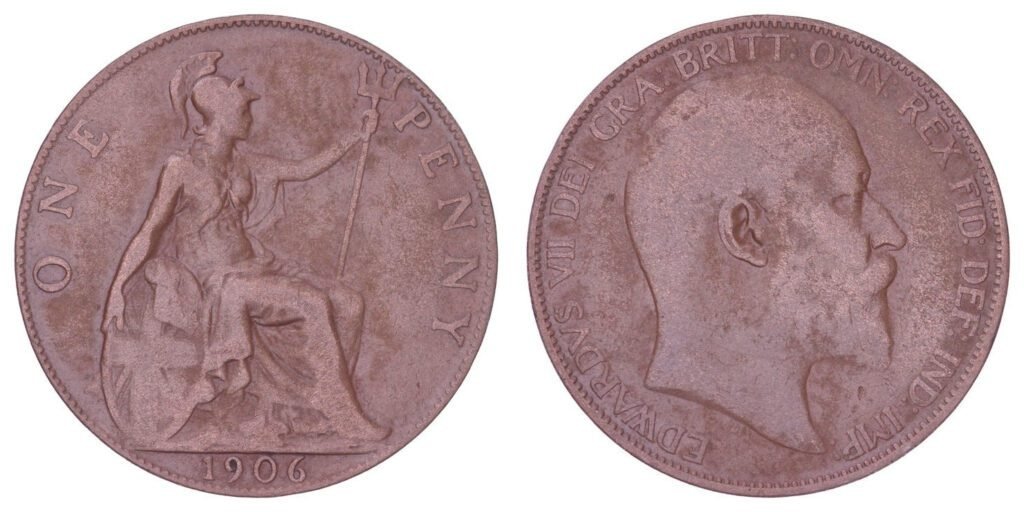 GREAT BRITAIN 1 penny 1906 VF-