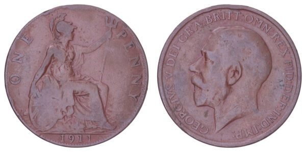 GREAT BRITAIN 1 penny 1911 VF-