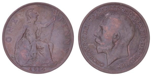 GREAT BRITAIN 1 penny 1914 VF-