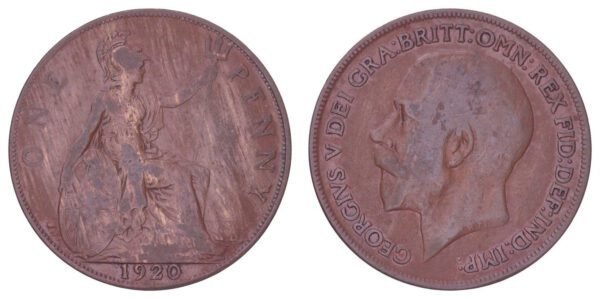 GREAT BRITAIN 1 penny 1920 VF-