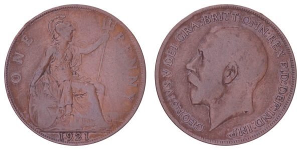 GREAT BRITAIN 1 penny 1921 VF-