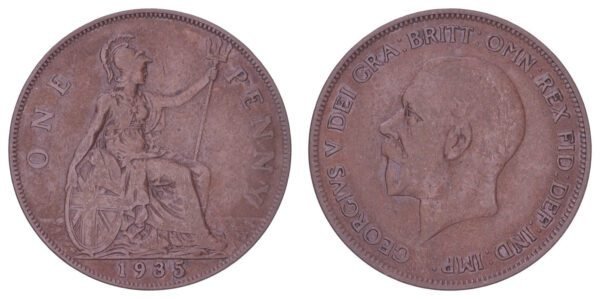 GREAT BRITAIN 1 penny 1935 VF-