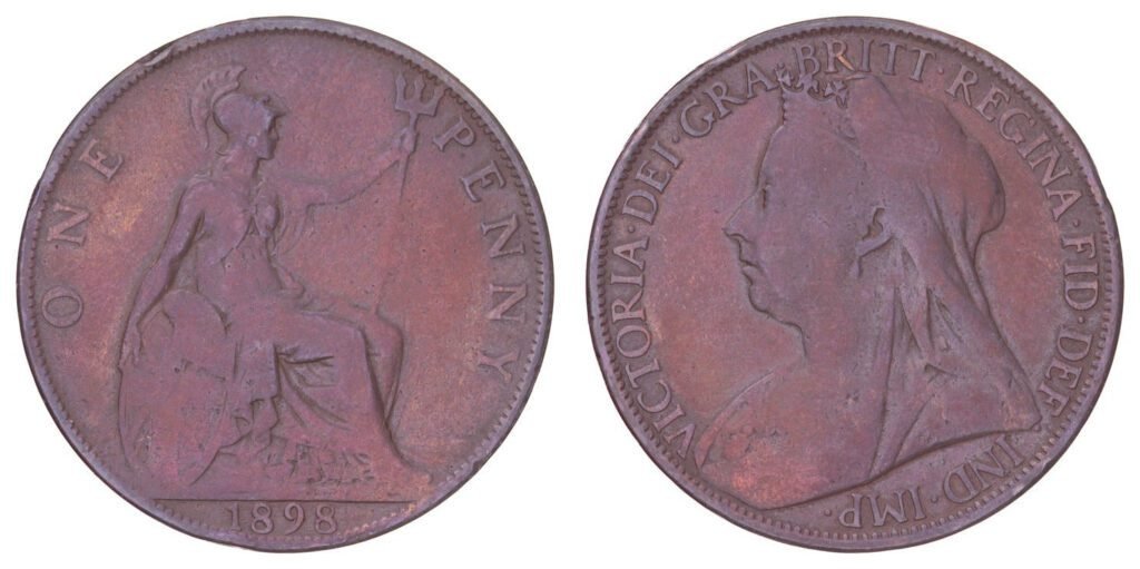 GREAT BRITAIN 1 penny 1898 F+