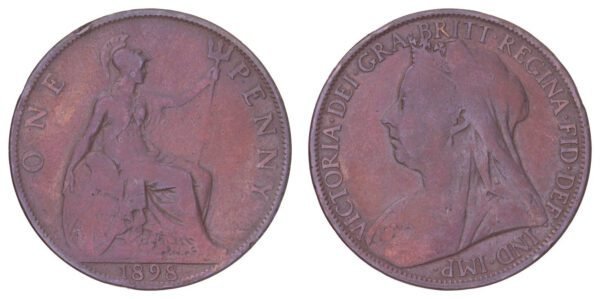 GREAT BRITAIN 1 penny 1898 F+