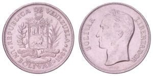 VENEZUELA 1 bolivar 1967 VF