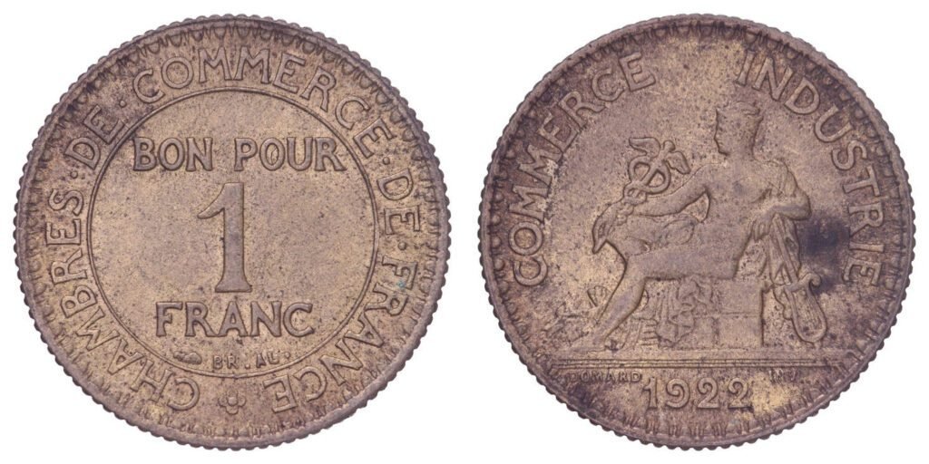 FRANCE 1 franc 1922 / Chambres de Commerce / XF-