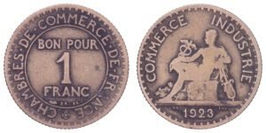 FRANCE 1 franc 1923 / Chambres de Commerce / F