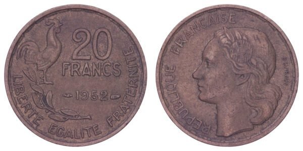 FRANCE 20 francs 1952 VF