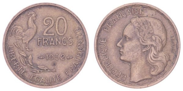 FRANCE 20 francs 1952B VF