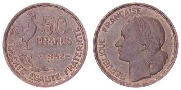 FRANCE 50 francs 1952 XF