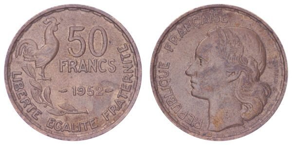FRANCE 50 francs 1952 XF