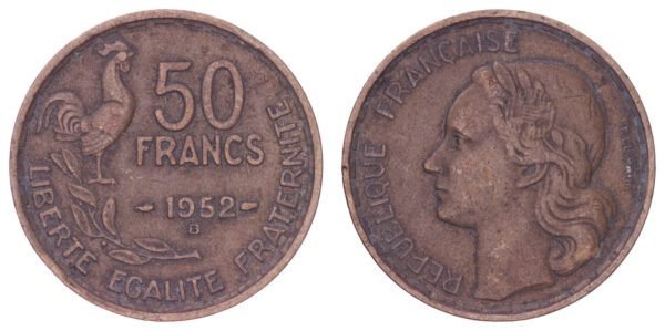FRANCE 50 francs 1952B VF