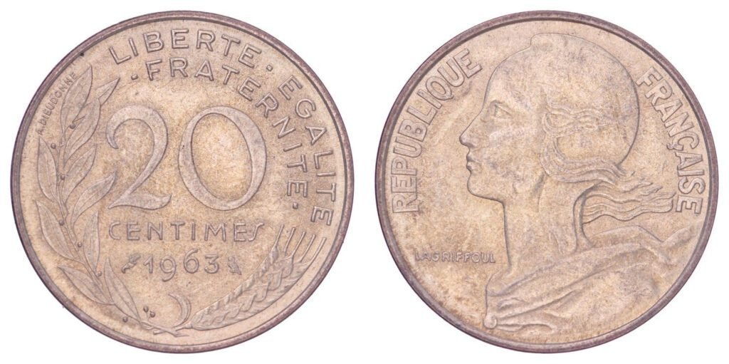 FRANCE 20 centimes 1963 UNC-