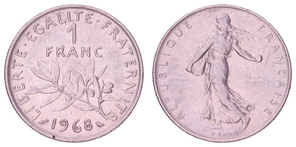 FRANCE 1 franc 1968 VF+