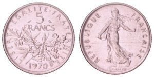 FRANCE 5 francs 1970 XF
