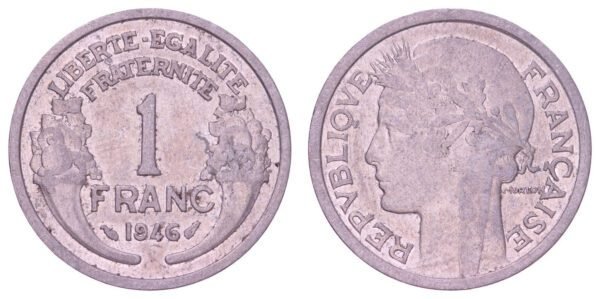 FRANCE 1 franc 1946 VF