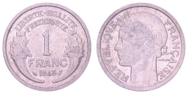 FRANCE 1 franc 1948 XF