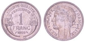 FRANCE 1 franc 1959 XF