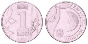 MOLDOVA 1 leu 2020 VF+