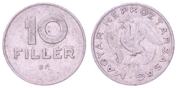 HUNGARY 10 filler 1971 XF