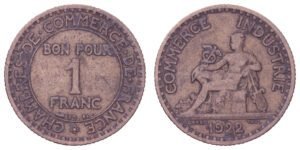 FRANCE 1 franc 1922 / Chambres de Commerce / VF