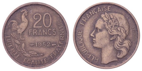 FRANCE 20 francs 1952 VF