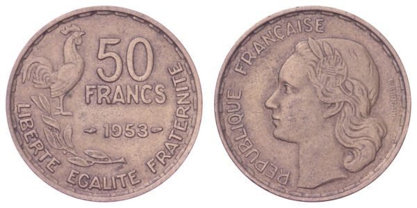 FRANCE 50 francs 1953 VF
