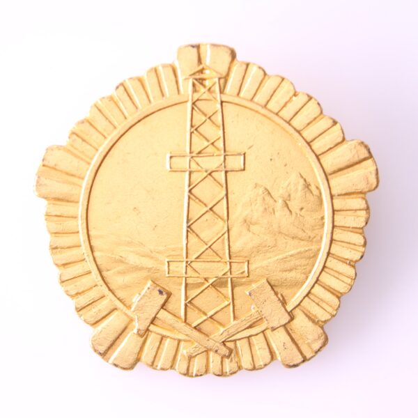 ALBANIA Order for Distinguished Labor in Mining and Geology, 1st class, horizontal pin