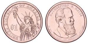 UNITED STATES OF AMERICA 1 dollar 2011D / Rutherford B. Hayes - 19th President - 1877-1881 / UNC