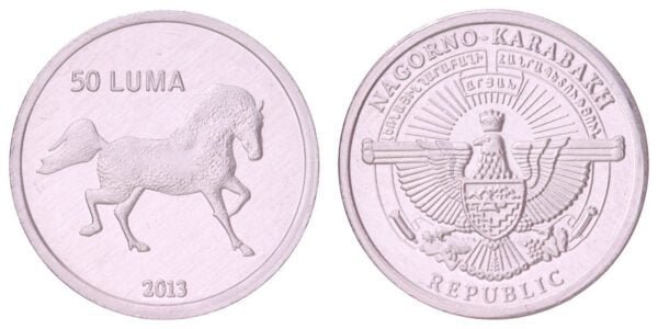 NAGORNO KARABAKH 50 luma 2013 / Horse / UNC