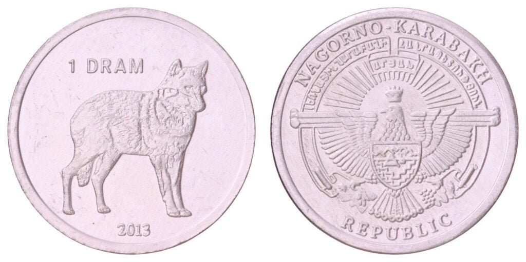 NAGORNO KARABAKH 1 dram 2013 / Wolf / UNC