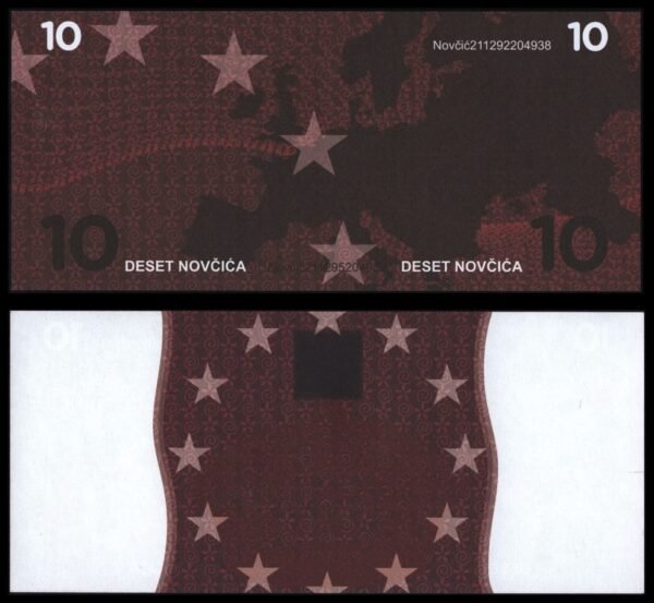CROATIA 10 novcica ND / Play money from Zagreb Technical Museum / UNC-