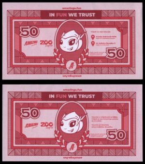 CROATIA Zagreb 50 kuna ND(2021) / Amazinga Fun Park Voucher / UNC