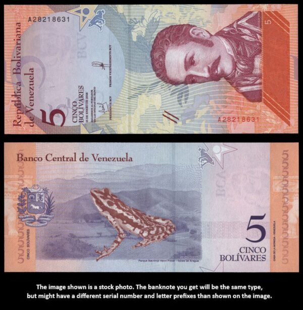 VENEZUELA 5 bolivares 2018 UNC