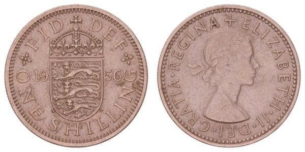 GREAT BRITAIN 1 shilling 1956 / England / VF