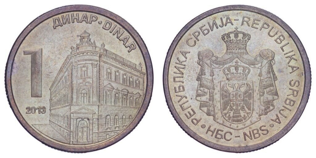 SERBIA 1 dinar 2013 XF
