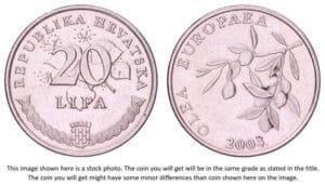 CROATIA 20 lipa 2004 / Latin text / VF