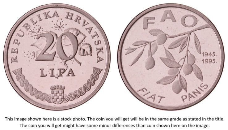 CROATIA 20 lipa 1995 / FAO / Proof