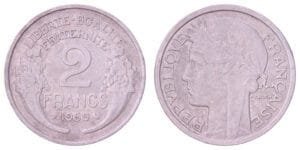FRANCE 2 francs 1959 VF