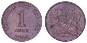 TRINIDAD AND TOBAGO 1 cent 1968 VF