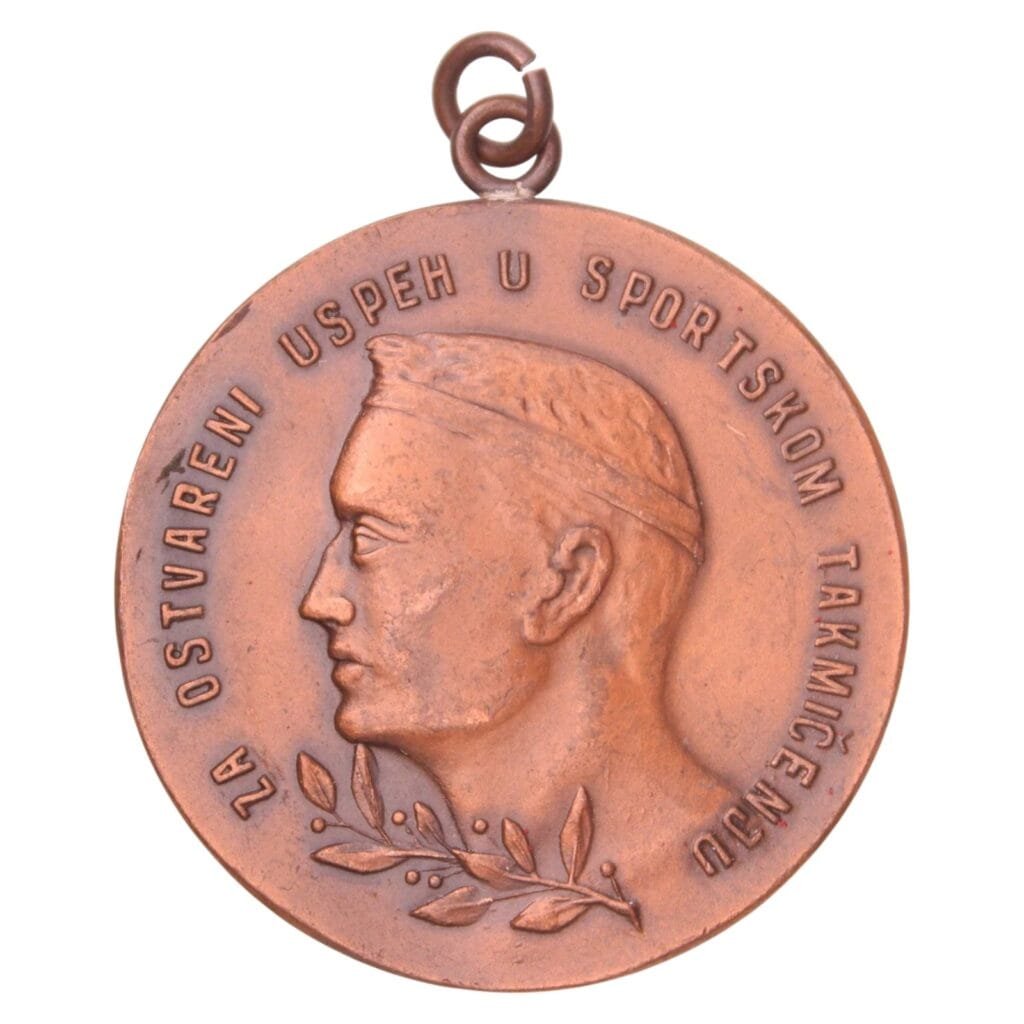 YUGOSLAVIA 26th Anniversary of Revolution Sports Medal, 3rd class, without ribbon