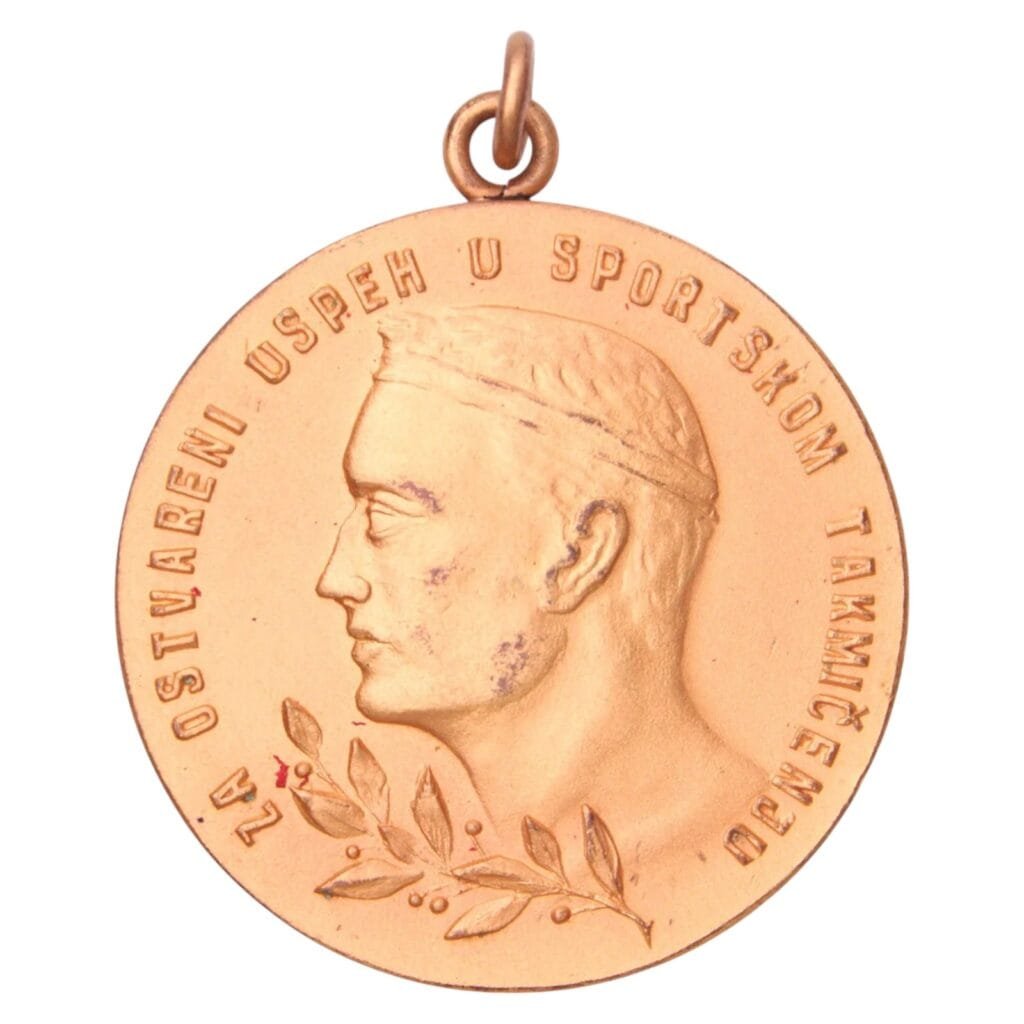 YUGOSLAVIA 26th Anniversary of Revolution Sports Medal, 1st class, without ribbon