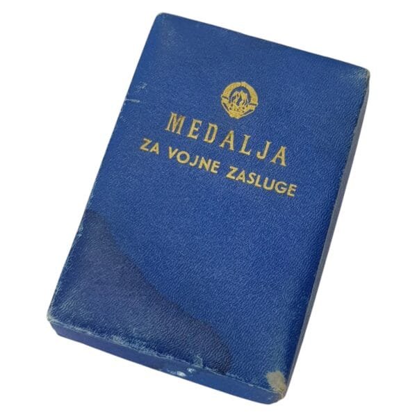 YUGOSLAVIA Case for the Medal for Military Merits