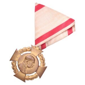 AUSTRIA Jubilee Cross 1908 with military ribbon