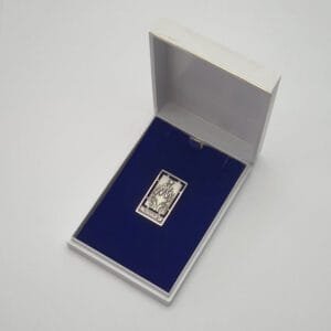 YUGOSLAVIA Slovenian WWII Liberation Front [Osvobodilna fronta] award pin / .800 Silver / in case