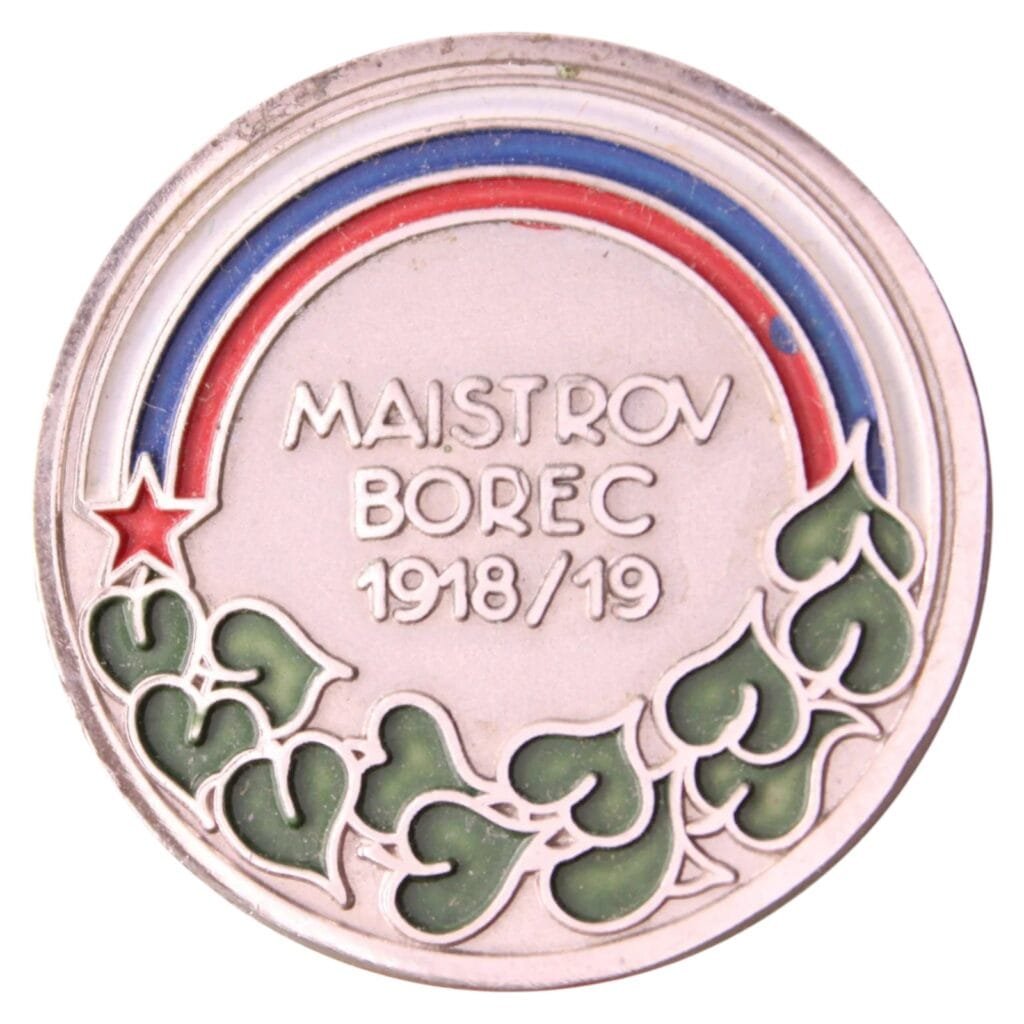 YUGOSLAVIA Slovenia / Fighter of general Majster 1918-1919 / MAISTROV BOREC / vintage veteran badge