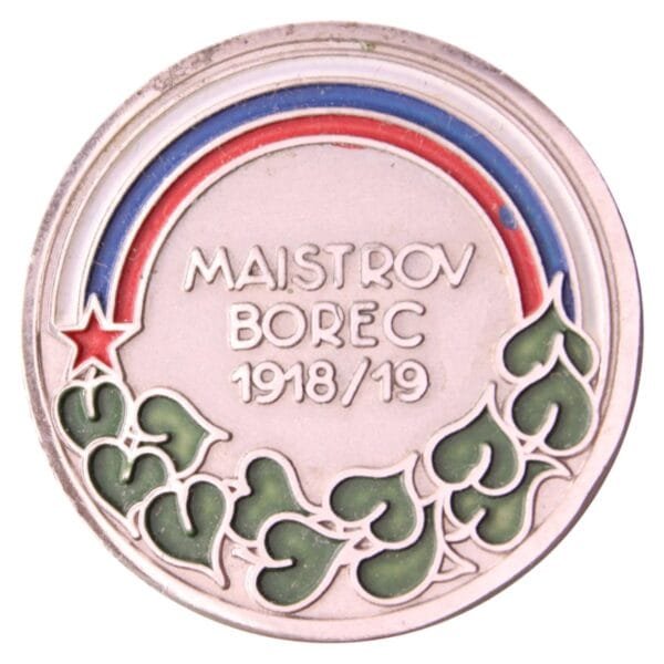 YUGOSLAVIA Slovenia / Fighter of general Majster 1918-1919 / MAISTROV BOREC / vintage veteran badge
